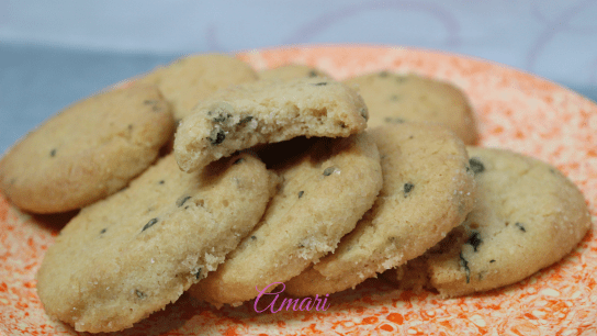 Lavender Cookies on plate by Amari