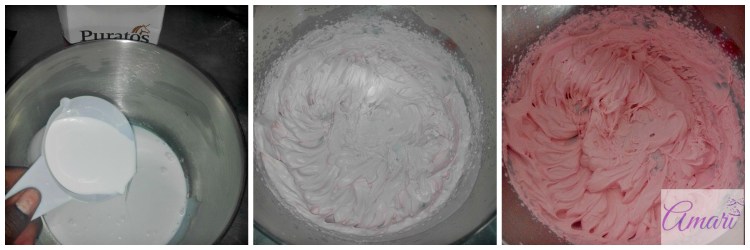 Cream frosting whipped and colored pictorial- Amari WM