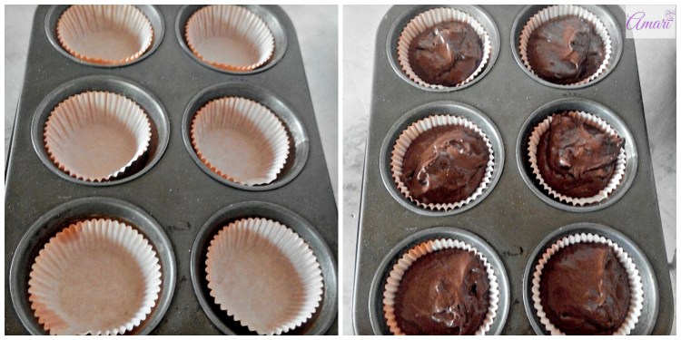 Cupcake batter in liners - Amari WM