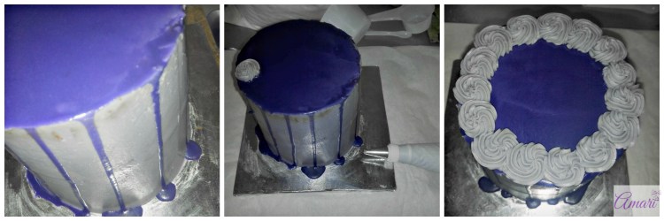 Decorate top & bottom with mini swirls