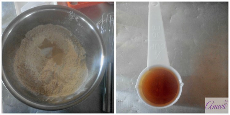 Dry ingredients and honey collage_Amari recipe - WM