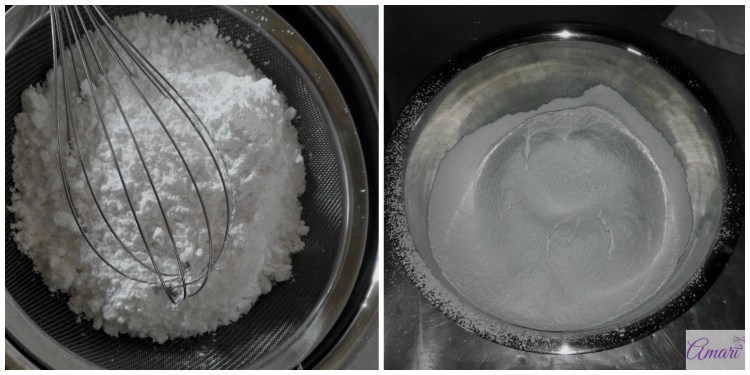 Sift your icing sugar