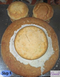 Tummy Cake B-cream Assembly_Step 4-Amari Recipe