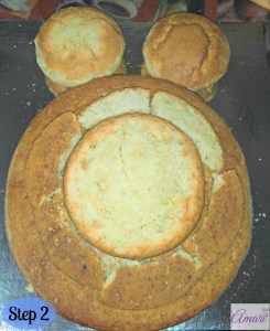 Tummy Cake Test assembly_Step 2 - Amari Recipe