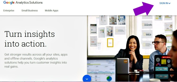 If you have a Google account, just go to the Analytics page and sign in