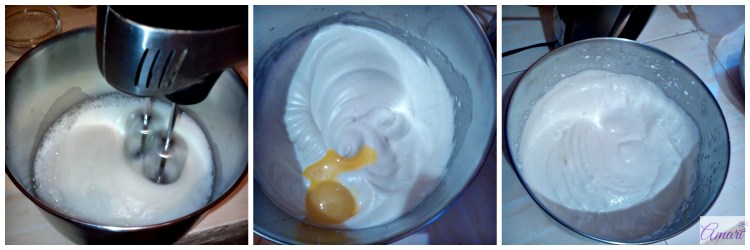 Meringue n yolks stage_Amari sponge recipe