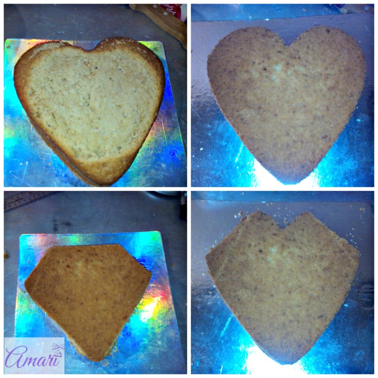 Shaping of heart cake_Amari blog recipes