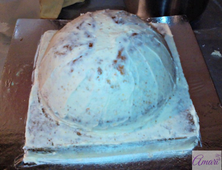 full-crumb-coat_amari-soccer-ball-cake-tutorial