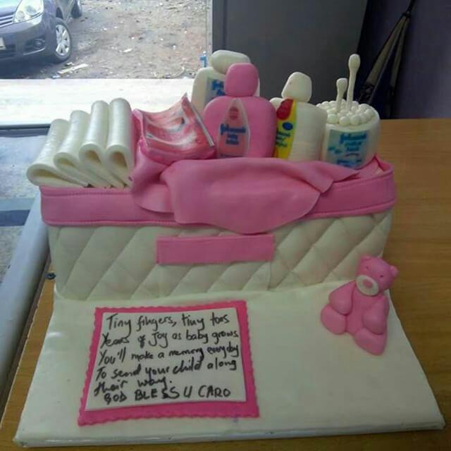 Diaper bag cake by The Cake Haven