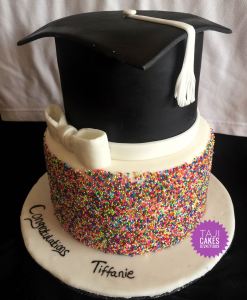 Graduation Sprinkles cake by Ruth - Taji Cakes
