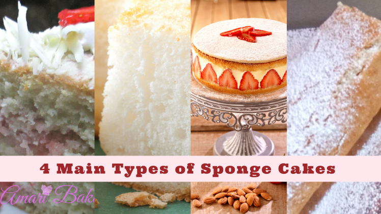 4 Main types of Sponge Cakes blog header_Amari blog